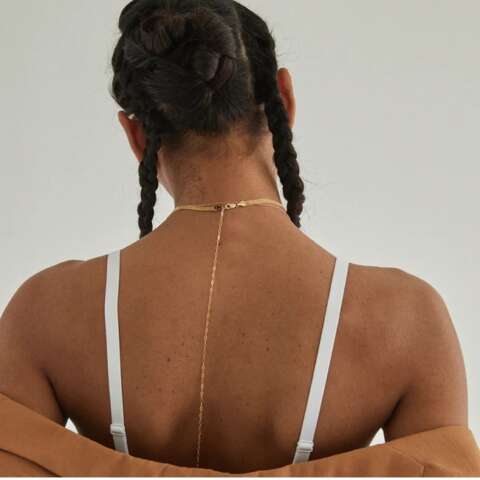 KBH Jewels Triple Bismark Choker is made from recycled gold and is made-to-order $1280