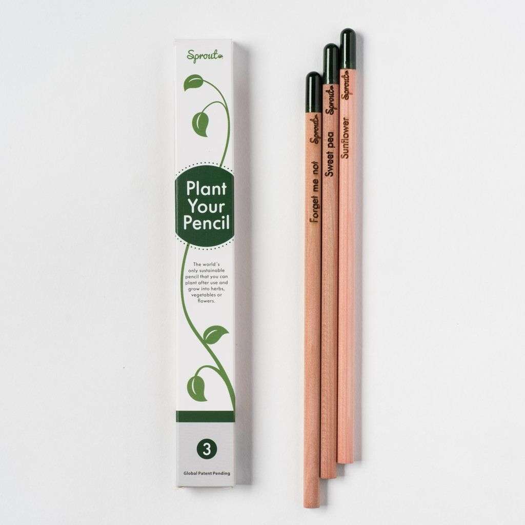 Sprout Plantable Colored Pencils contain plantable herbs like basil, mint, or sage $2.50