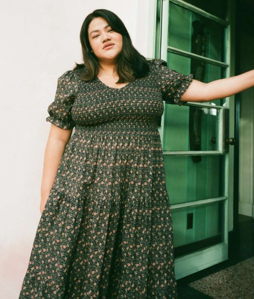 The Brooklyn Dress Extended is made from cotton regeneratively grown by artisan farmers in Erode India $328