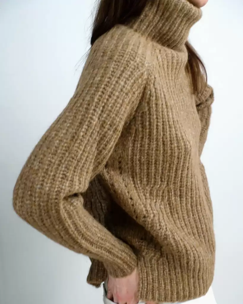 Four Foundation Sweater Undyed Alpaca and Silk