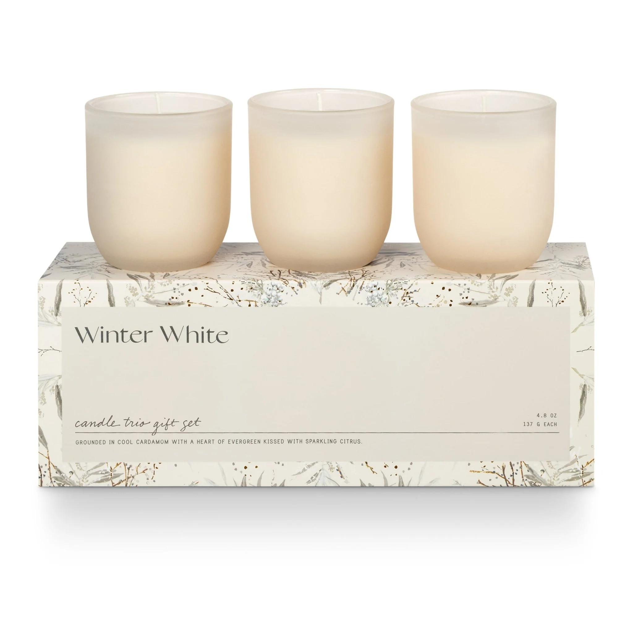 Illume Winter White Candle Trio Gift Set