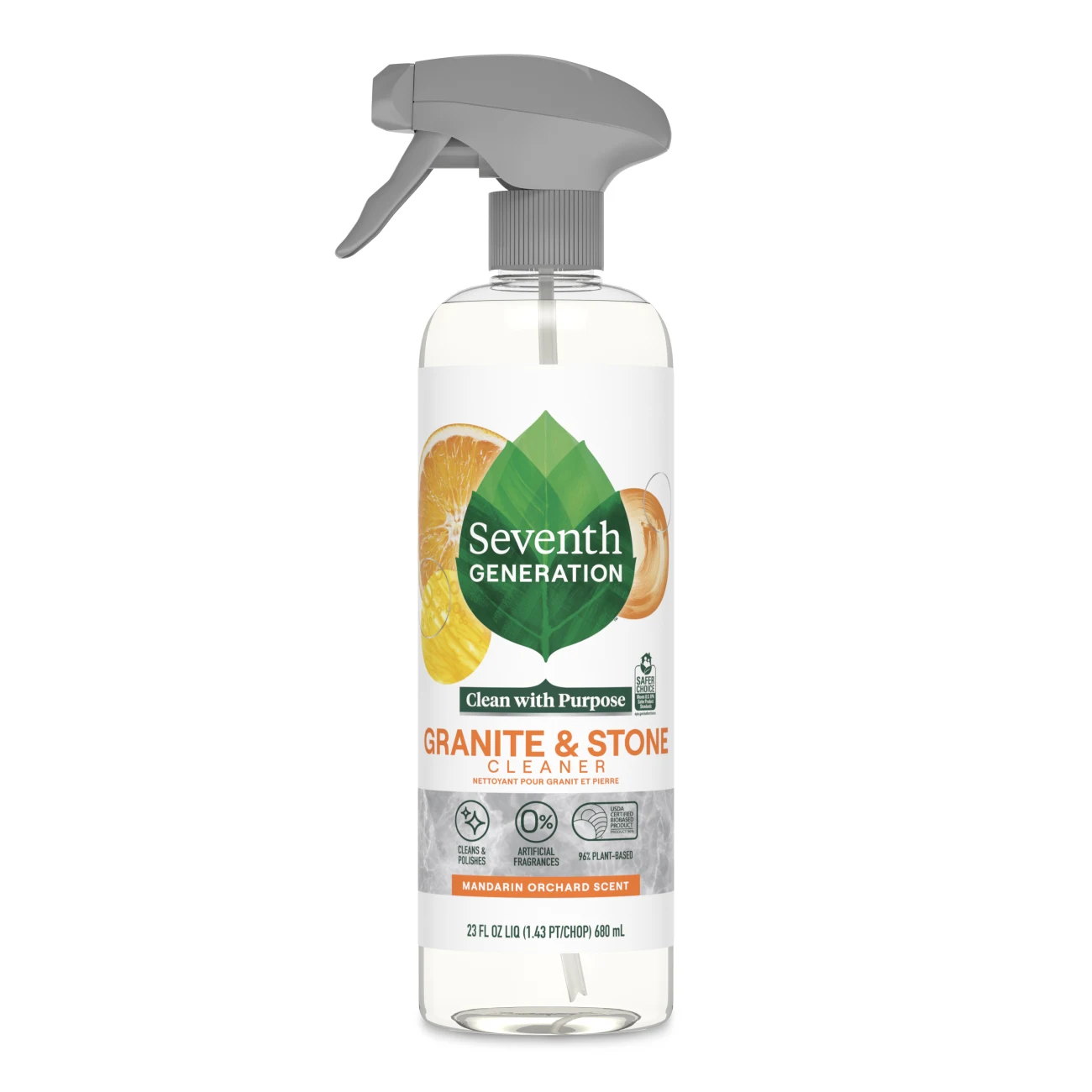 7th Generation Granite & Stone Cleaner is made from nontoxic ingredients.