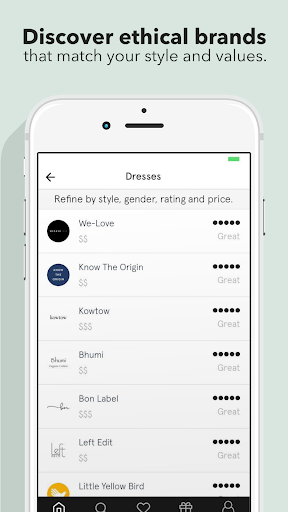 Good On You is an app designed to help you discover ethical and sustainable brands.