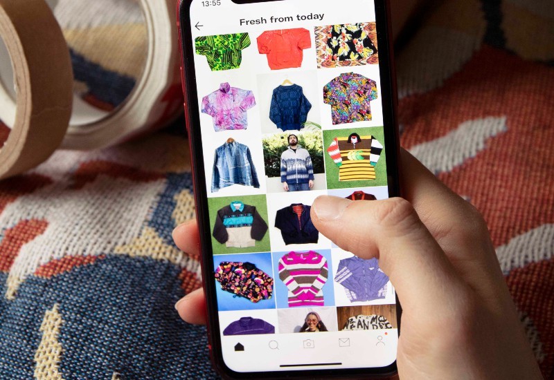 Depop is a resale app that makes sustainable fashion affordable through a model based on shopping influencers' closets. 