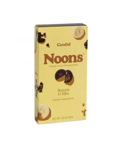 Candid Banana & Cocoa Nib Chocolate Bites are made from the whole cocao pod including the leftover pulp to set new standards as a healthy, sustainably grown and upcycled food $3.29