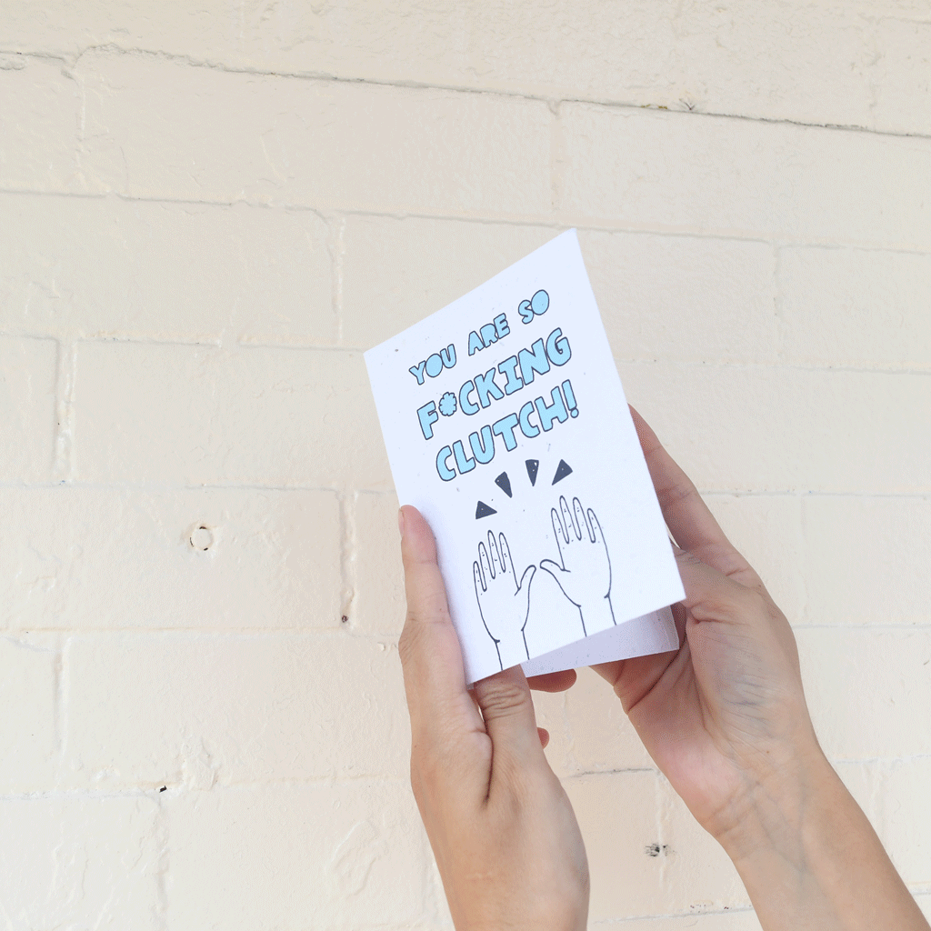 Package Free Plantable Greeting Cards are made from 100% post-consumer recycled materials collected from schools and businesses $5