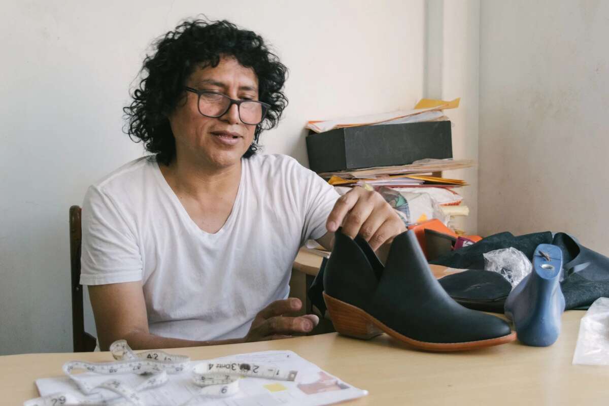 Pedro runs an atelier in Lima, Peru where he makes several of the shoe styles for Fortress.