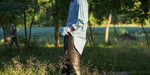 FOUR WORK SHIRT v1 Japanese Indigo Organic Cotton Chambray $275