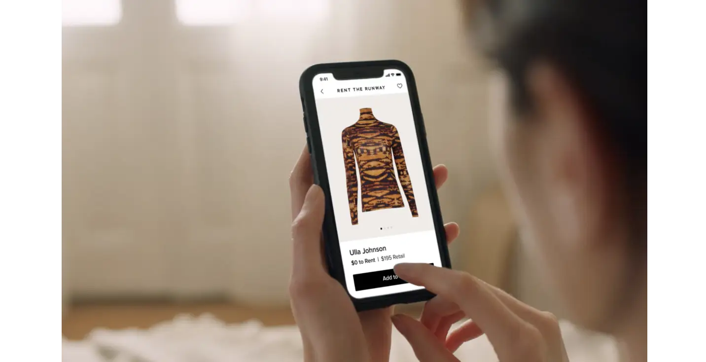 Rent the Runway is a rental app that offers one solution for sustainable fashion.