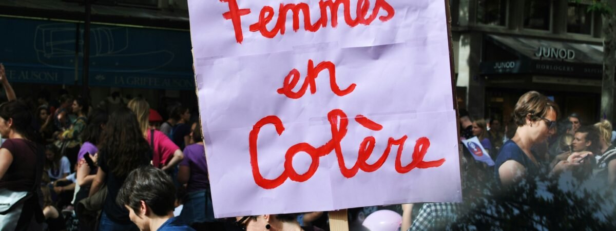 Women's strike in Lausanne, Switzerland in 2019. "Angry women.