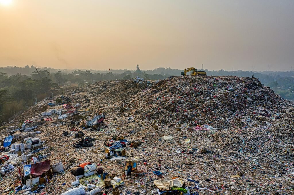 Landfills take up 1.8 million acres of land in the US.