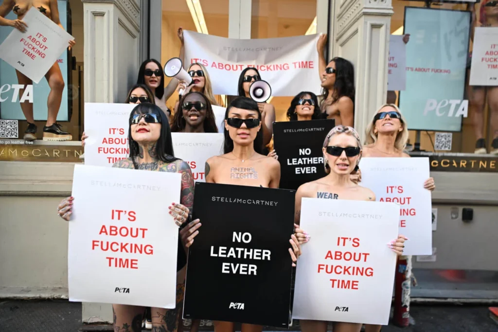Stella McCartney & PETA "I'd Rather Go Naked" campaign.
