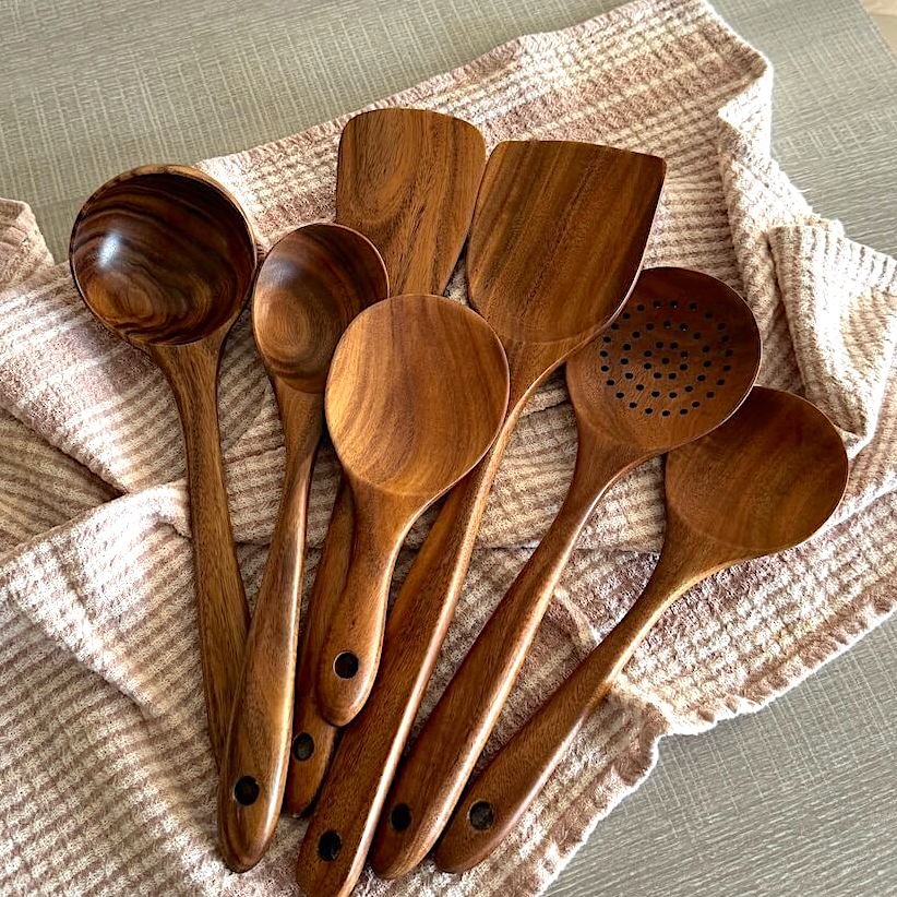 Nordic Peace Wooden Cooking Utensils 7-Piece Set