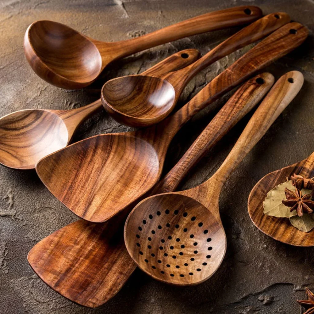 Cutlery Collection Wooden Cooking Utensil Set