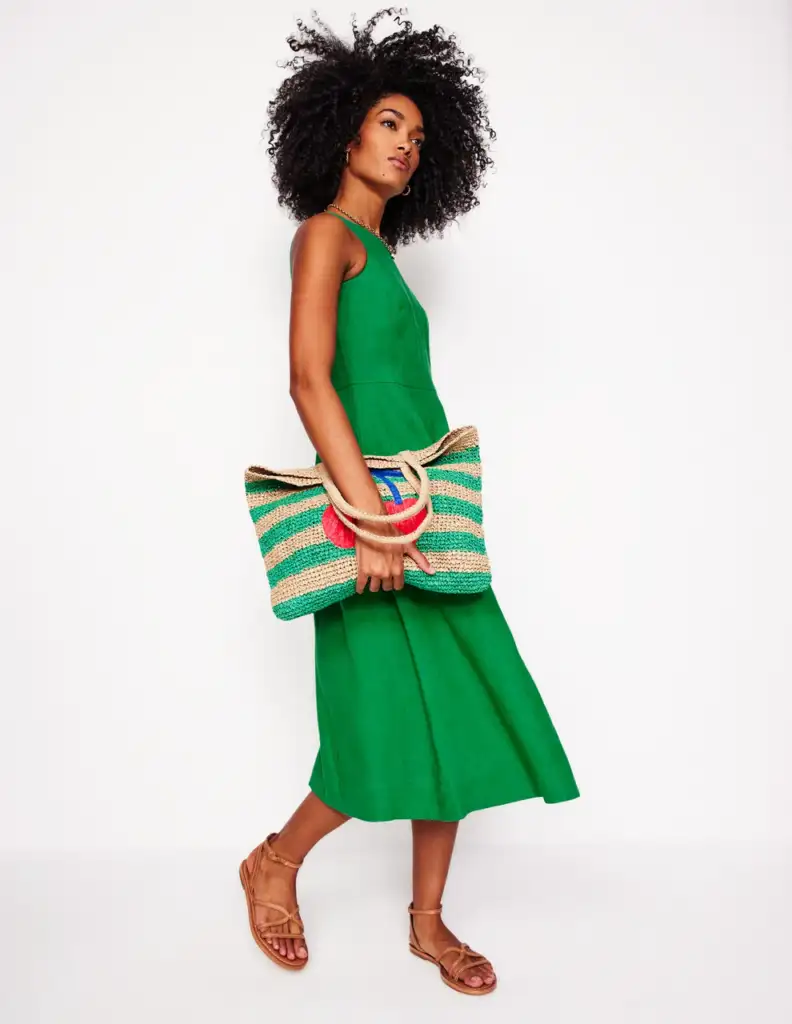 Boden Carla Linen Midi Dress