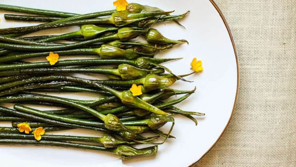 Food 52 Savory Grilled Garlic Scapes