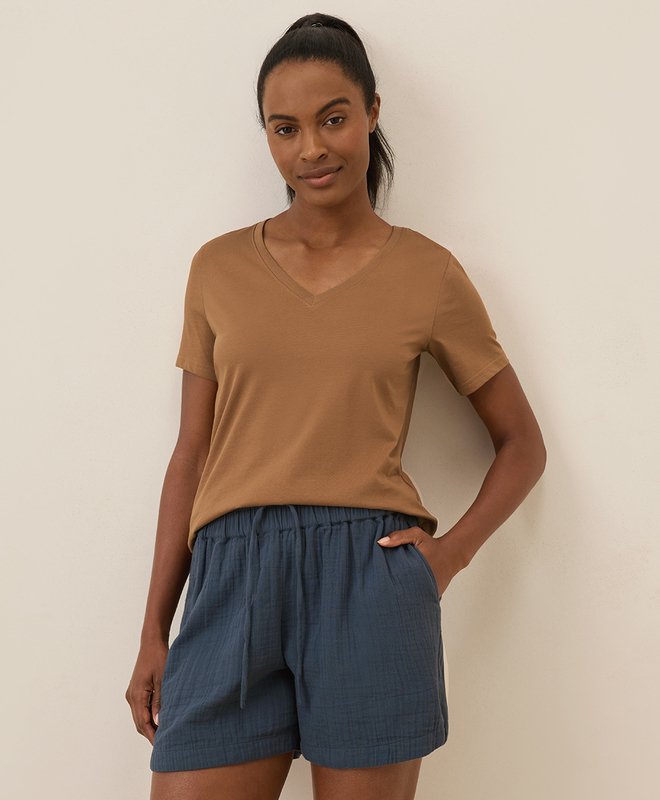 Pact Softspun V-Neck Tee