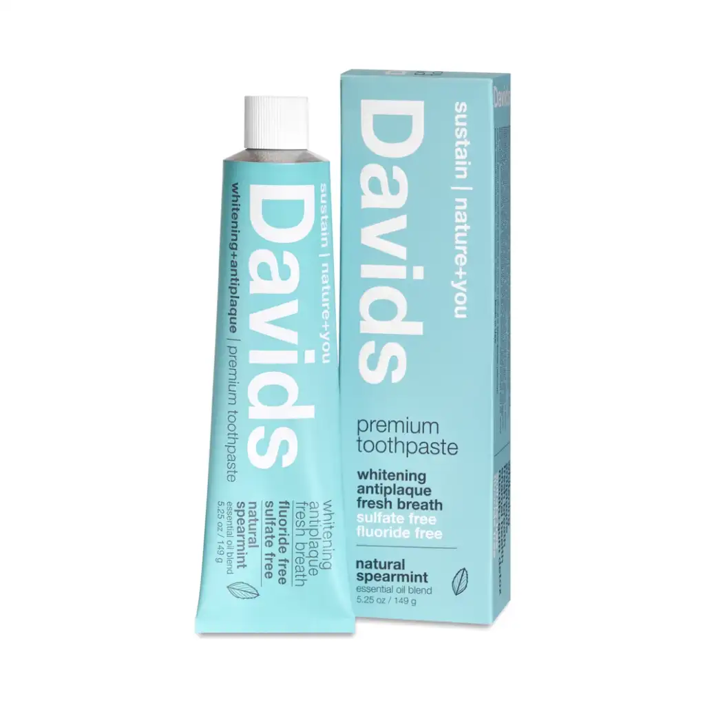 Davids, Premium Toothpaste, Natural Spearmint