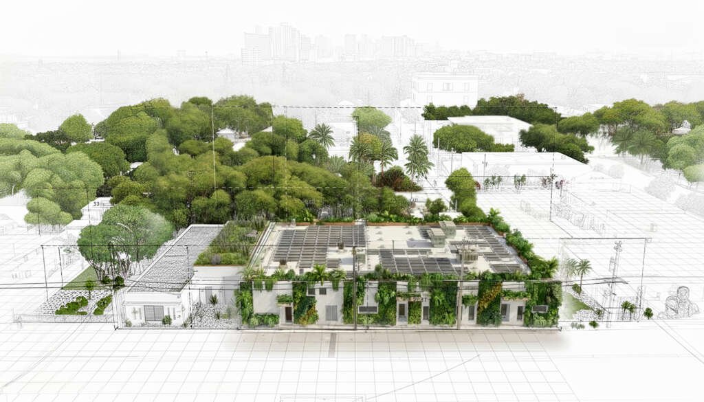 Climate HUB Miami Biophilic Facade Concept
