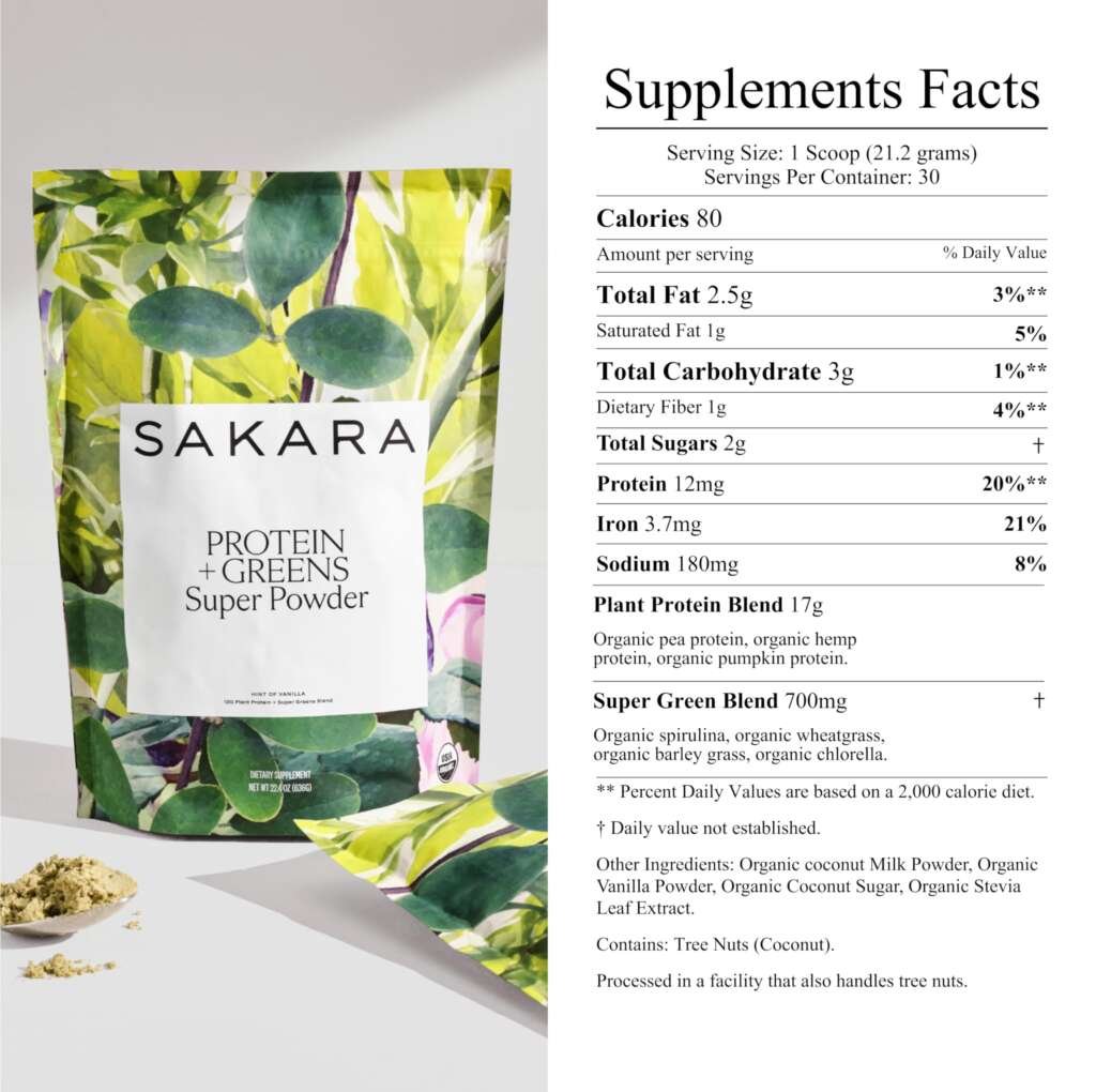 Sakara Protein and Greens Super Powder