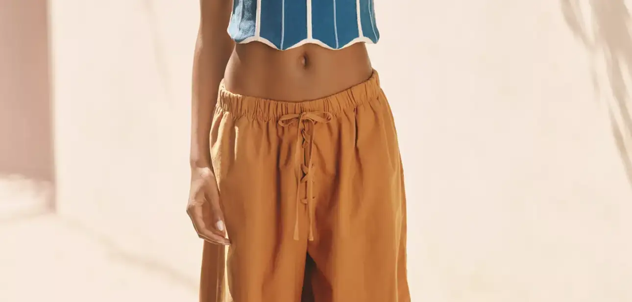 Anthropologie Celandine Oversized Bermuda Pants